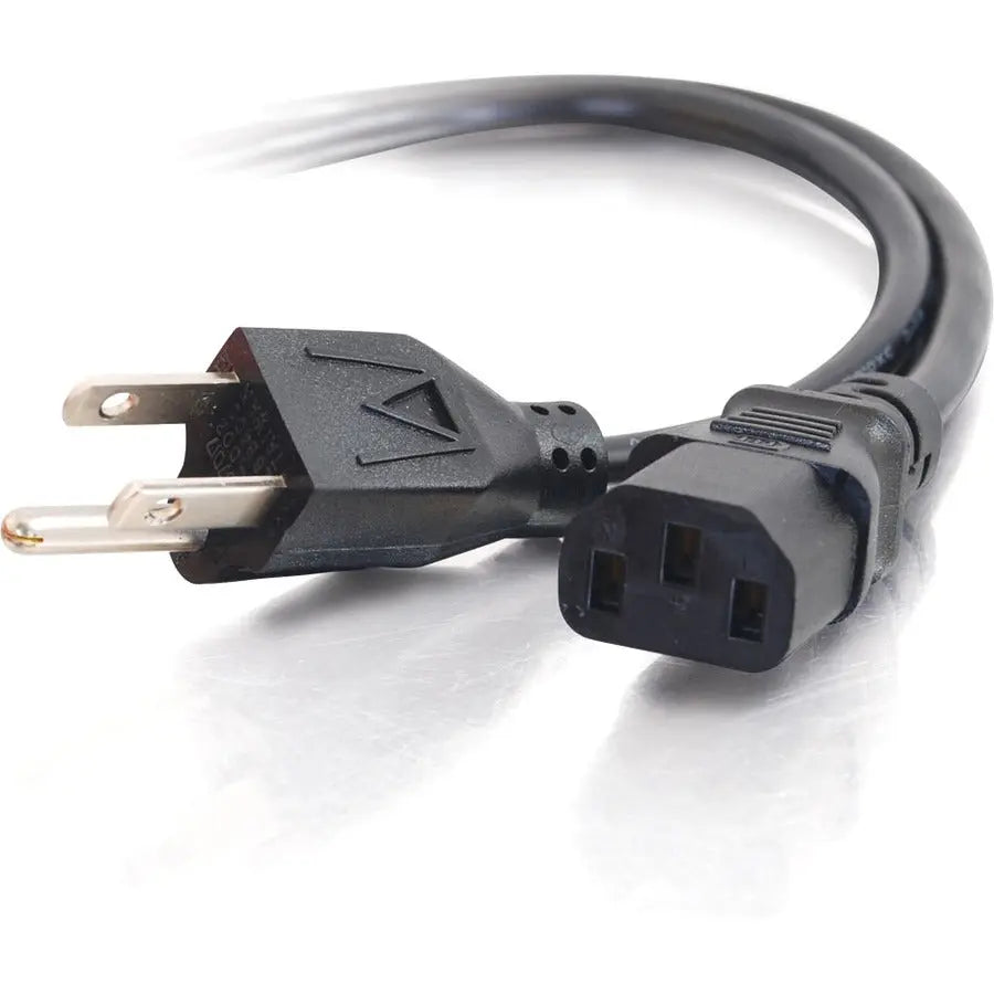 C2G 1ft 18 AWG Universal Power Cord NEMA 5-15P to IEC320C13 - TAA Compliant by Legrand Group
