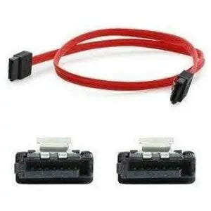 AddOn SATAFLEX18 1.5ft Red SATA Male to Male Data Transfer Cable