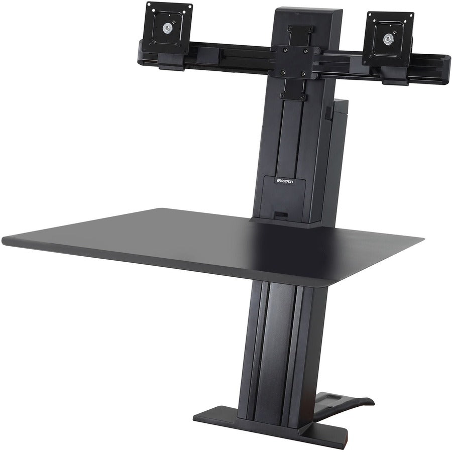 Ergotron WorkFit-SR Dual Monitor Sit-Stand Desktop Workstation (Black) - Model 33-407-085