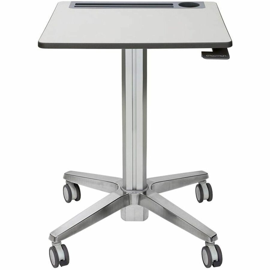 Ergotron LearnFit Sit-Stand Desk, Short – Mobile Adjustable Student & Office Desk with Integrated Features