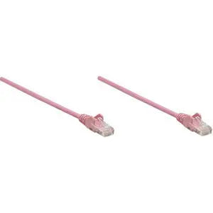 Intellinet Cat6 UTP Network Patch Cable - 3 ft Pink for Reliable Data Connectivity