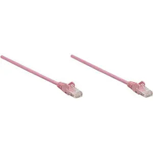 Intellinet Cat6 UTP Network Patch Cable - 10 ft Pink for Reliable Business Connectivity