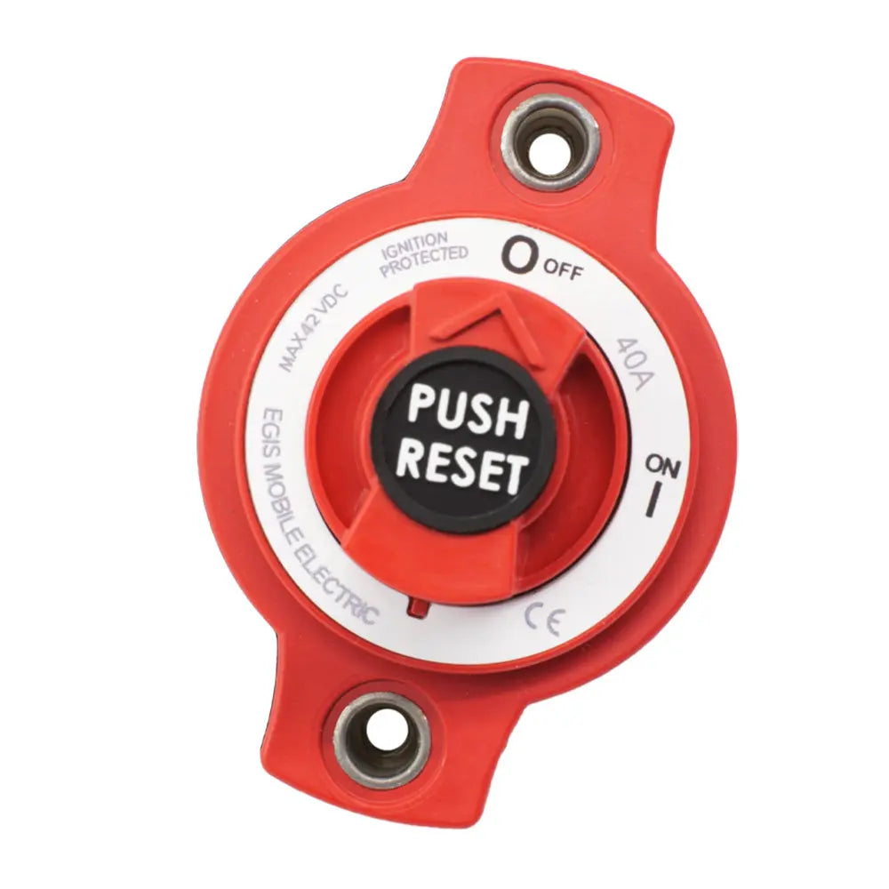 Egis Mobile Electric 40A Panel Mount Mini Circuit Breaker with IP66 Sealed Protection