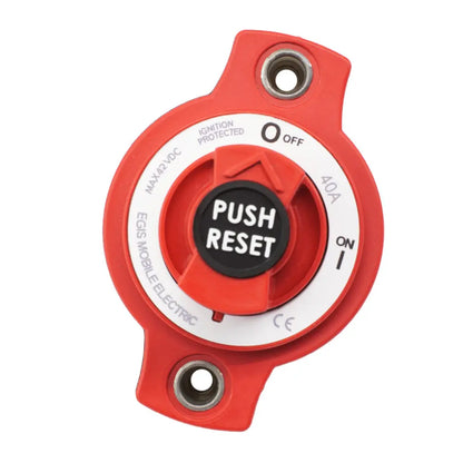 Egis Mobile Electric 40A Panel Mount Mini Circuit Breaker with IP66 Sealed Protection
