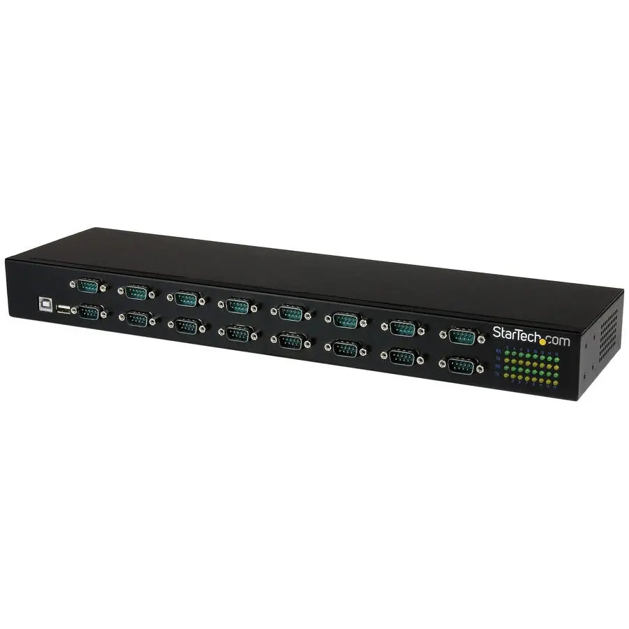 StarTech.com ICUSB23216FD 16-Port USB to Serial Adapter Hub with Rack Mount, Daisy Chain, and COM Port Retention