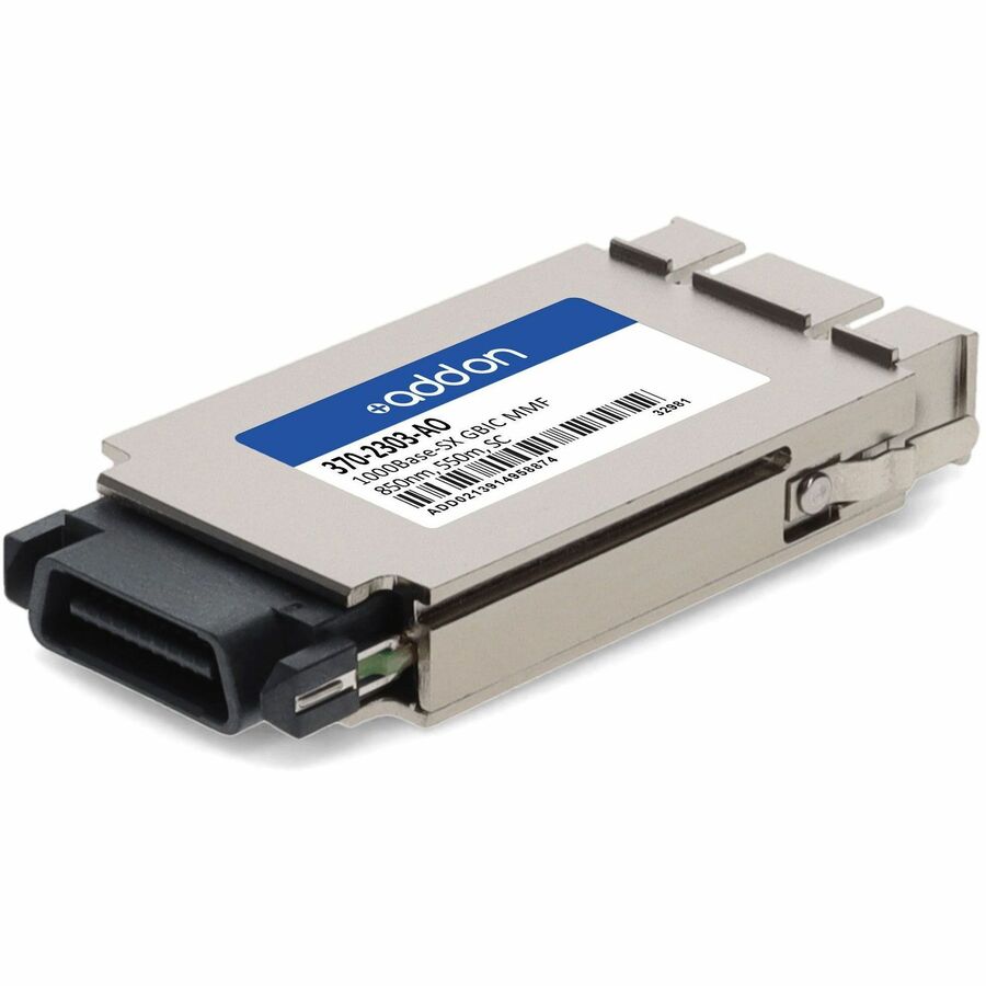 AddOn Sun® 370-2303 Compatible 1000Base-SX GBIC Transceiver (MMF, 850nm, 550m, SC) for High-Speed Ethernet