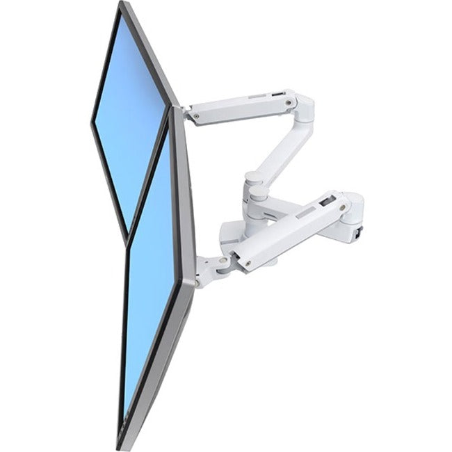 Ergotron LX Dual Side-by-Side Monitor Arm, White, 45-491-216