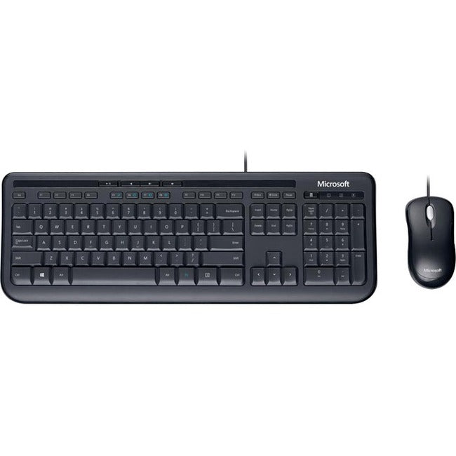 Microsoft Wired Desktop 600 Keyboard and Mouse Combo - Black