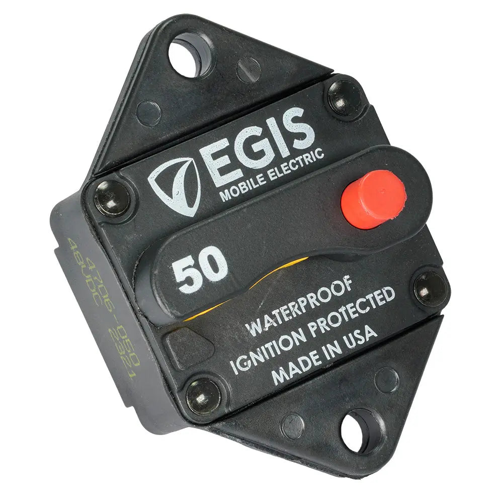 Egis Mobile Electric 50A Panel Mount Circuit Breaker - 285 Series for Automotive and Marine Systems