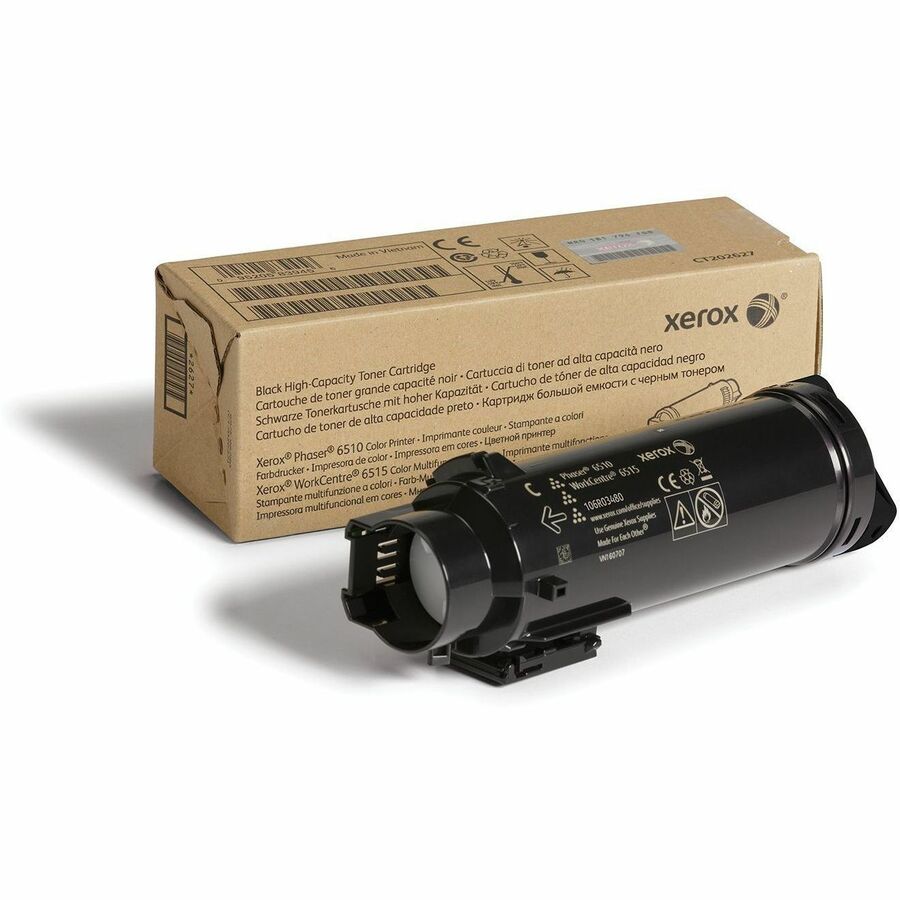 Xerox 106R03480 Genuine Black High-Capacity Toner Cartridge for Phaser 6510 and WorkCentre 6515