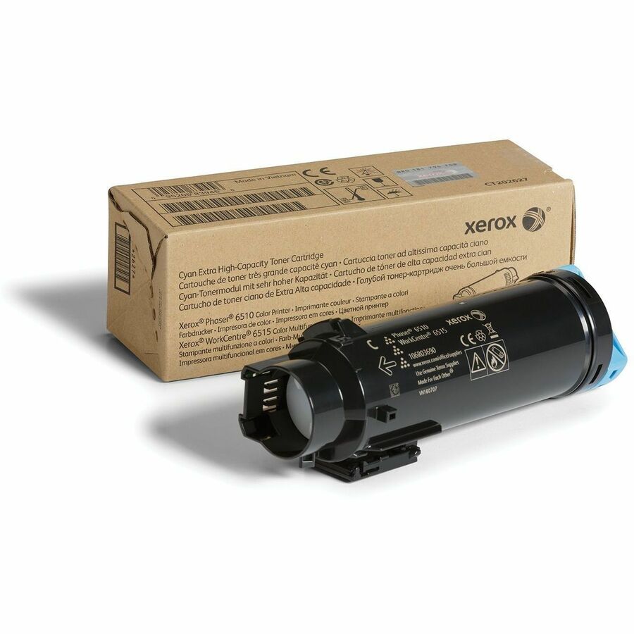 Xerox Genuine Phaser 6510 & WorkCentre 6515 Cyan Extra High Capacity Toner Cartridge (106R03690) – 4300 Pages Yield