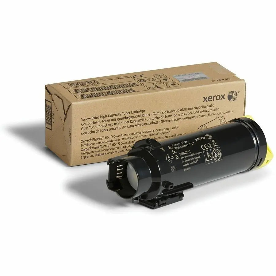 Xerox Genuine Phaser 6510 & WorkCentre 6515 Yellow Extra High Capacity Toner Cartridge (106R03692) – Reliable 4300-Page Yield
