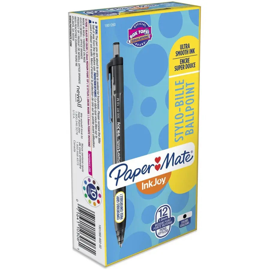 Paper Mate InkJoy 300 RT Ballpoint Pens – Reliable 1.0mm Medium Point Retractable Writing Pen