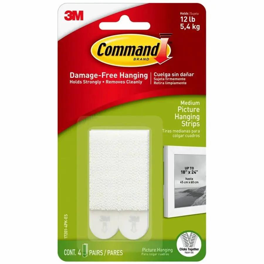 3M Command Medium Picture Hanging Strips – Easy Wall Mounts for Photos, Art, and Small Items by 3M