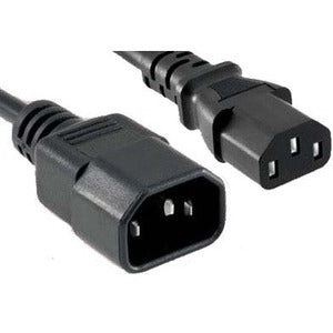 ENET CABLES C13C14-2F-ENC 2 ft Black IEC C13 to C14 Power Extension Cord
