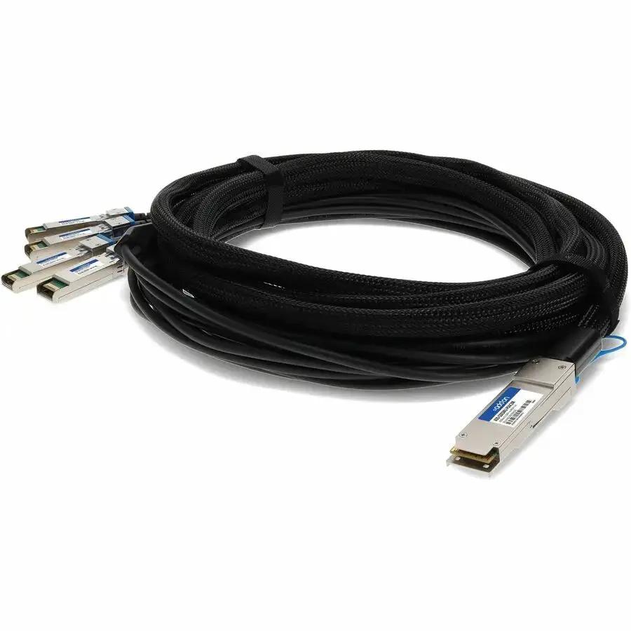 AddOn 3M 40Gbps QSFP+ to 4xSFP+ Passive Direct Attach Cable (Part No. ADD-QDESMU-PDAC3M) by ADDON