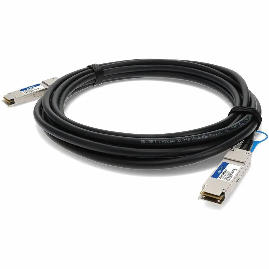 AddOn 5M 40Gbps QSFP+ Direct Attach Cable (Part No. ADD-QCIQAR-PDAC5M) for High-Speed Data Transfer by ADDON