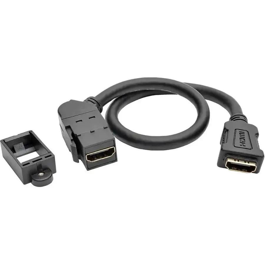 Tripp Lite by Eaton High-Speed HDMI with Ethernet All-in-One Keystone/Panel Mount Coupler Cable (F/F) 1 ft by Eaton Corporation