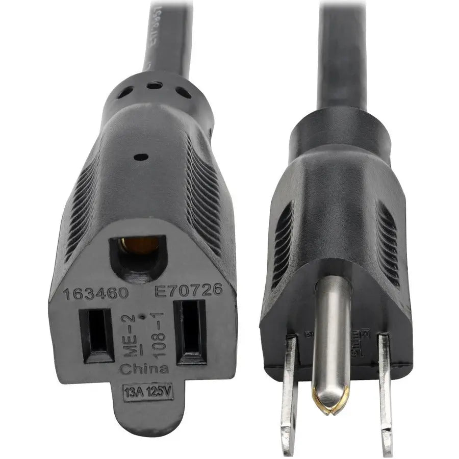 Eaton Tripp Lite Series Power Extension Cord, NEMA 5-15P to NEMA 5-15R, 25 ft, 13A, 120V, Black