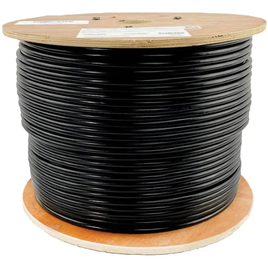 Eaton Tripp Lite Series Cat6 Gigabit Solid Core Ethernet Cable - 1000 ft Black, N222-01K-BK