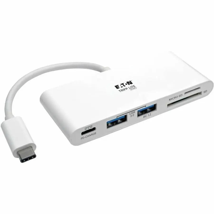 Eaton Tripp Lite Series U460-002-2AM-C USB 3.1 Gen 1 USB-C Portable Hub with Dual USB-A, SD Card Reader, and 60W Power Delivery