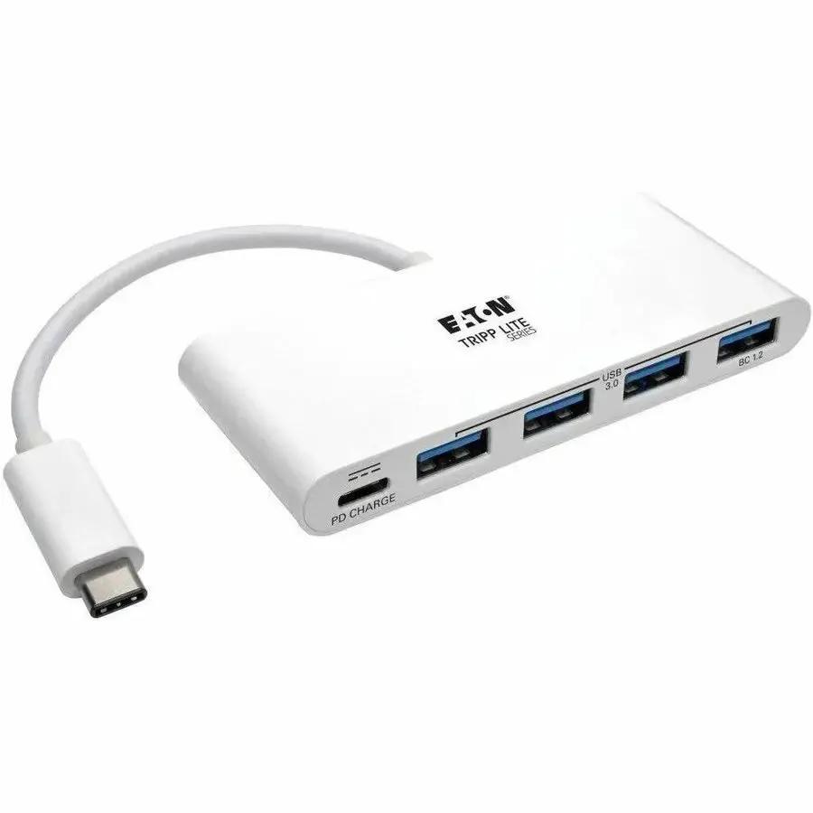Eaton Tripp Lite Series 4-Port USB-C Hub with Power Delivery - USB 3.1 Gen 1, 4 USB-A Ports, 60W Charging by Eaton Corporation