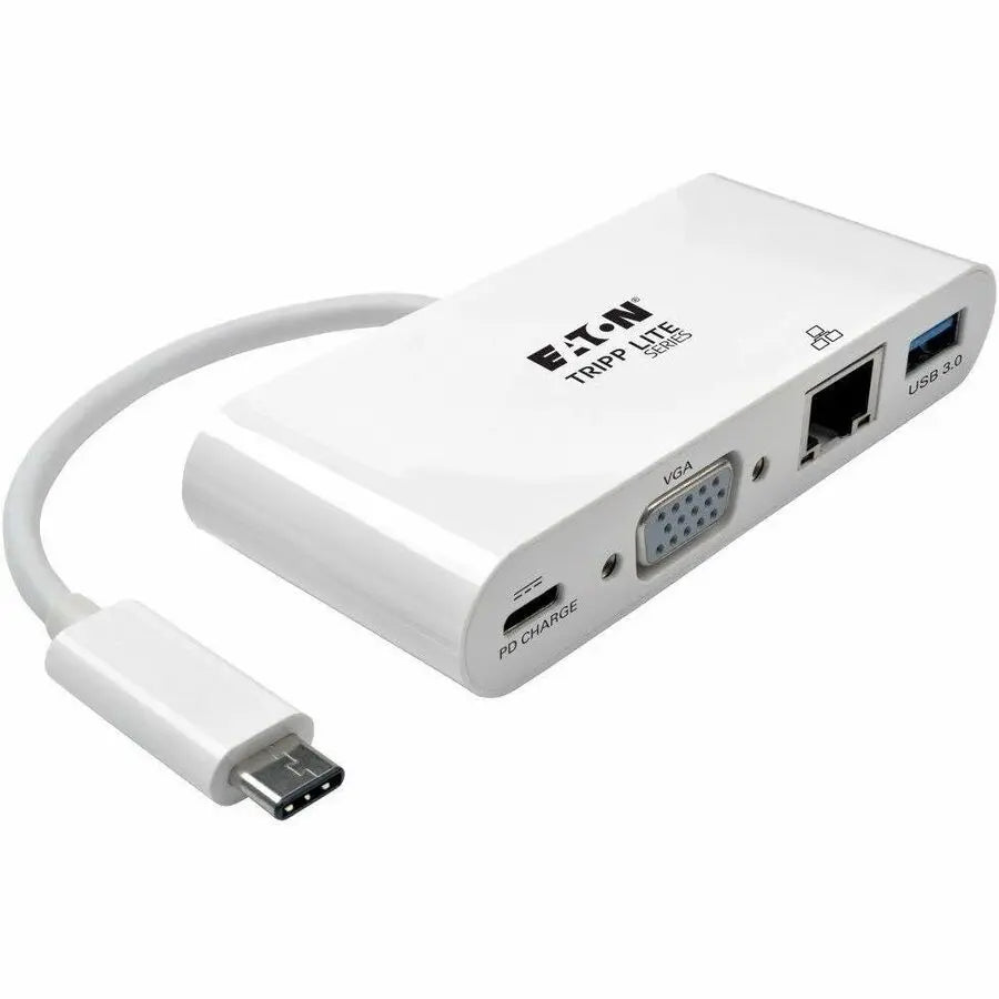 Eaton Tripp Lite Series U444-06N-VGU-C USB-C Multiport Docking Station with VGA, Ethernet, and 60W PD Charging