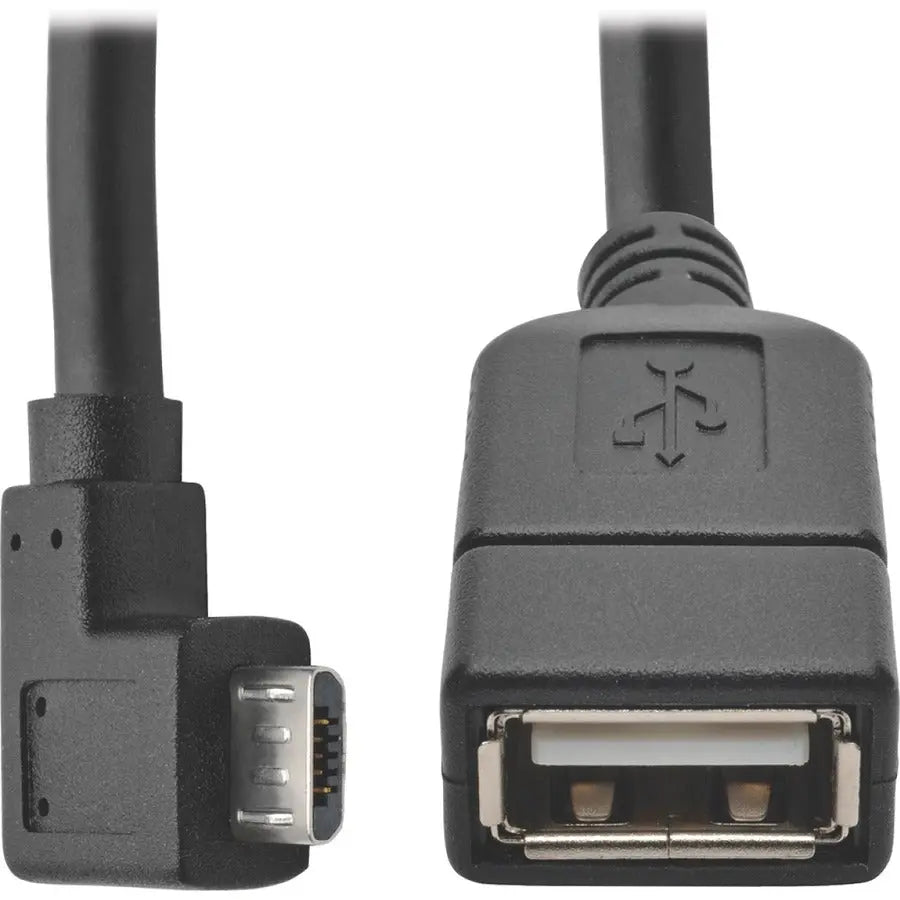 Eaton Tripp Lite Series U052-06N-RA Micro USB to USB OTG Host Adapter Cable, 6 Inches, White