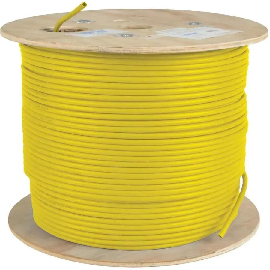 Eaton Tripp Lite Series Cat5e 350 MHz Solid Core PVC Ethernet Cable - Yellow, 1000 ft by Eaton Corporation