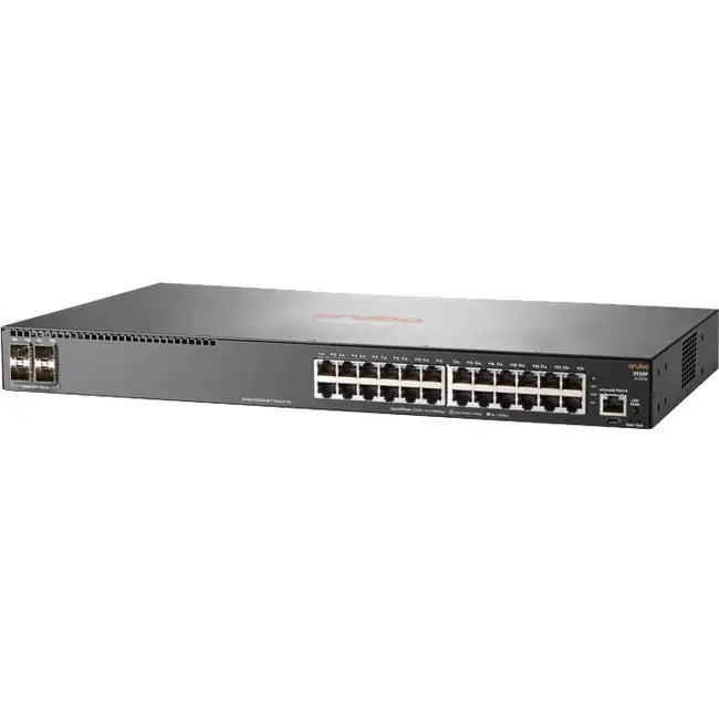 Hewlett Packard Enterprise Aruba 2930F 24G 4SFP+ Layer 3 Switch - Managed 24-Port Ethernet Network Switch with PoE+ and 10GbE Uplinks