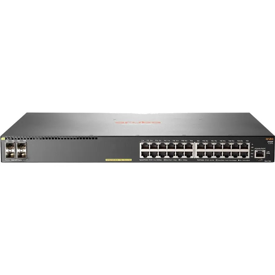 Hewlett Packard Enterprise Aruba 2930F 24G PoE+ 4SFP Switch (JL261A#ABA)