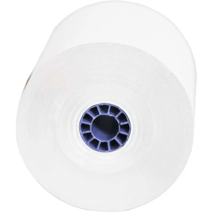 Star Micronics RF76-D85-C17 2-Ply Carbonless Receipt Paper Rolls - 25 Pack, 3-Inch Width, Blue Core, 100 ft Length