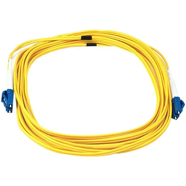 Monoprice Fiber Optic Cable LC/LC Single Mode Duplex - 5 Meter, Yellow