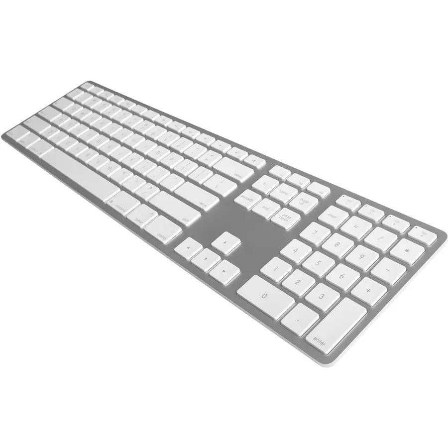 Matias Wireless Aluminum Keyboard - Mac & Multi-Device Bluetooth Keyboard with Numeric Keypad in Silver, Gold, Space Gray, Rose Gold