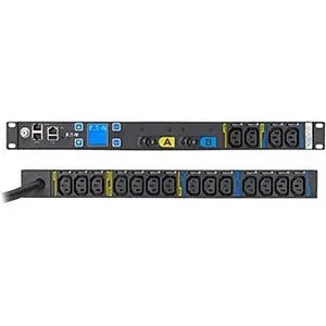 Eaton EMIT07-10 Managed 18-Outlet Rack PDU with NEMA L6-30P Plug and IEC C13 Receptacles