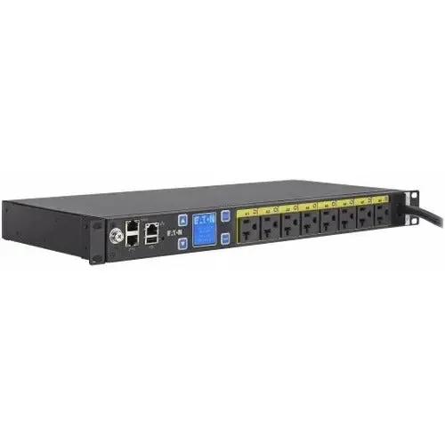 Eaton Managed Rack PDU EMAT09-10 with 8 Outlets, 120V, 12A, 1U Rack-Mountable Power Distribution Unit by Eaton Corporation