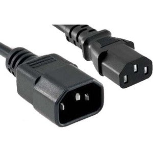 ENET C13 to C14 3ft Black Power Extension Cord – 250V, 18 AWG, 10A for Reliable Power Delivery