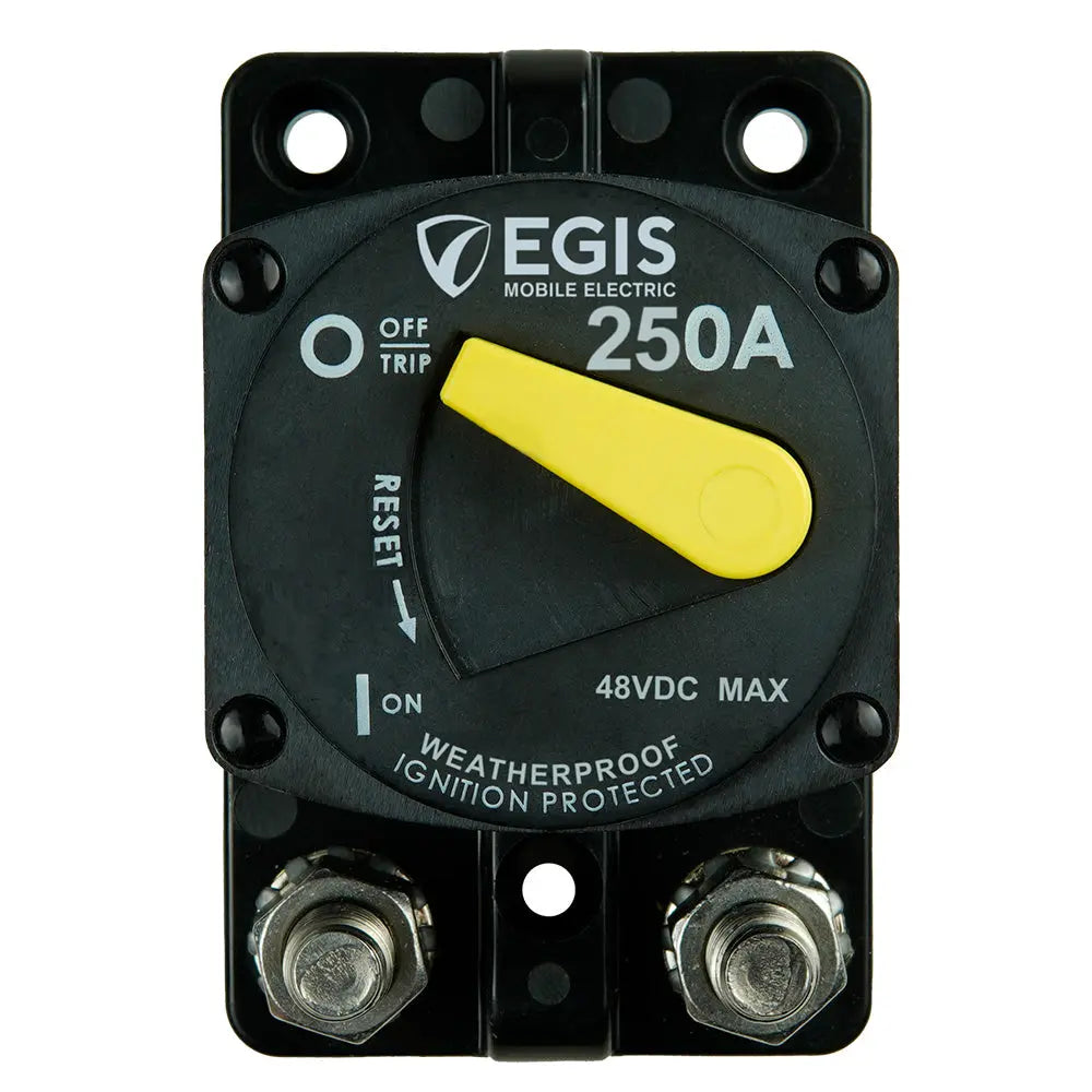 Egis Mobile Electric 250A Surface Mount 87 Series Circuit Breaker for 12V to 48V DC Systems