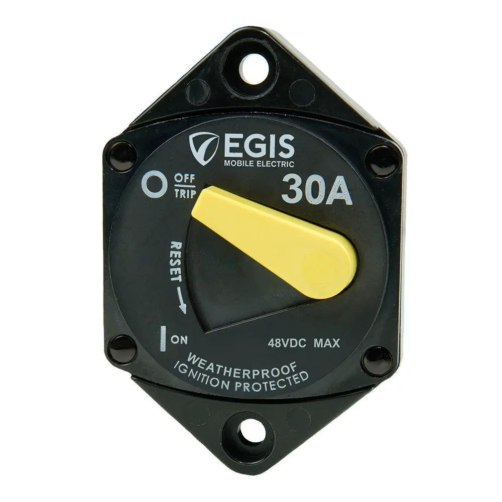 Egis Mobile Electric 4707-030 30A Panel Mount 87 Series Circuit Breaker for Reliable Battery and Circuit Protection
