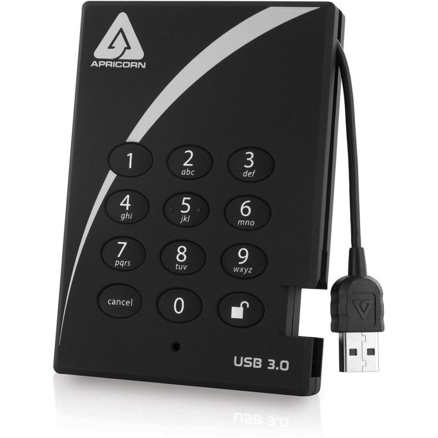 Apricorn Aegis Padlock A25-3PL256-S4000 External 4TB SSD - Reliable USB 3.0 Storage Solution