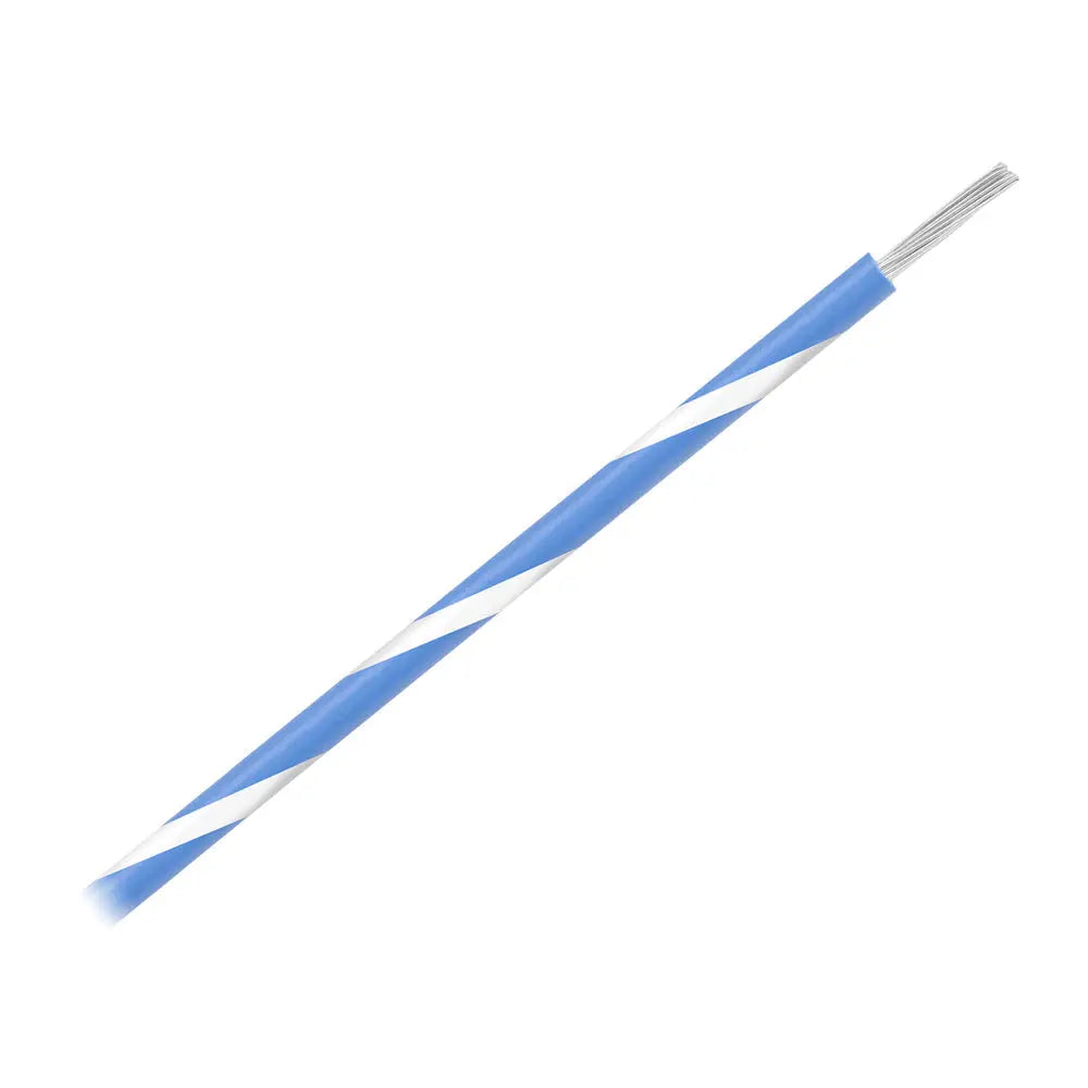 Pacer 16 AWG Striped Marine Wire - Blue with White Stripe, 500 ft. Spool