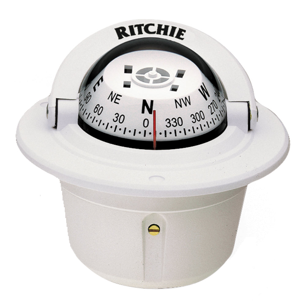 Ritchie F-50W Explorer Compass - Flush Mount Marine Navigation Equipment