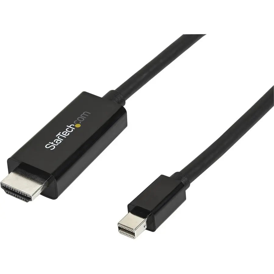 StarTech.com 10ft Mini DisplayPort to HDMI Cable - 4K 30Hz Video, MDP to HDMI Adapter/Converter Cable, Compatible with Microsoft Surface, MacBook & Ultrabooks