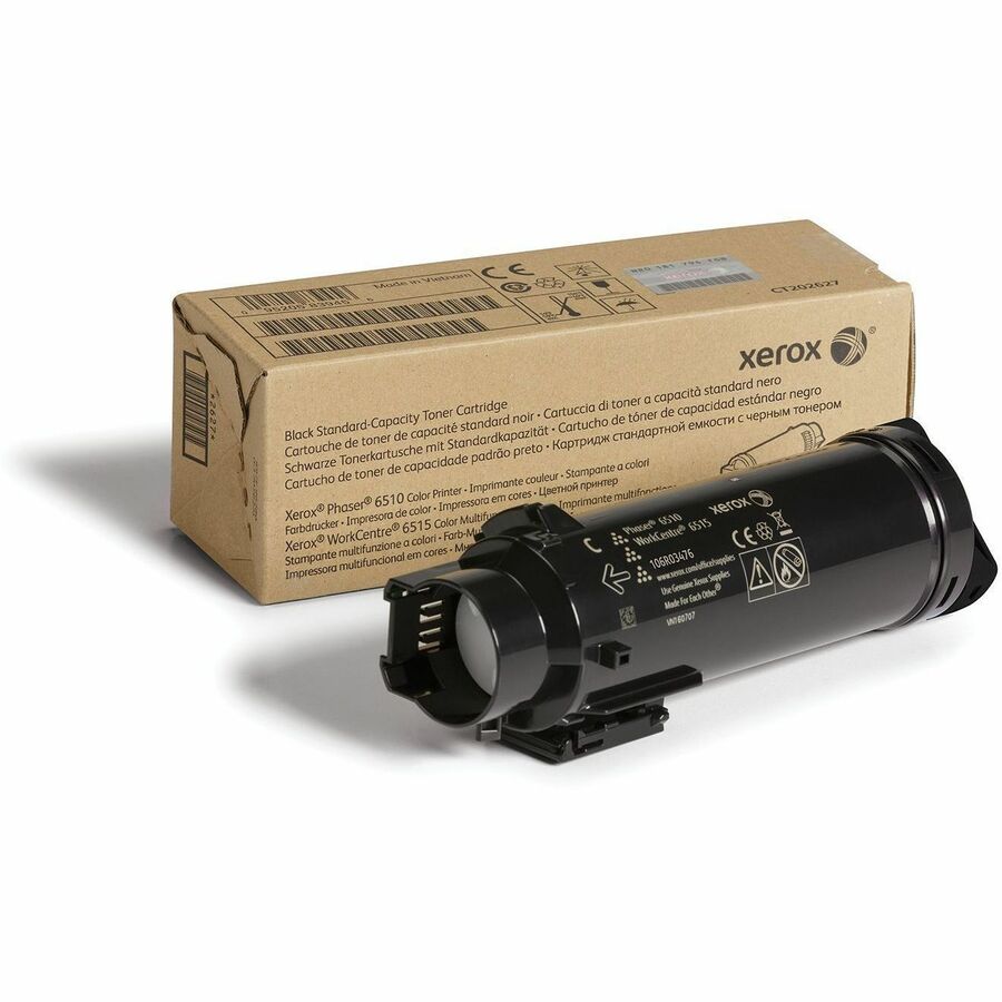 Xerox Genuine Phaser 6510 & WorkCentre 6515 Black Toner Cartridge (Part 106R03476) – 2,500 Pages Capacity
