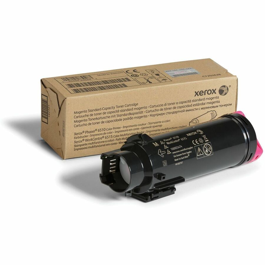 Xerox Genuine Phaser&reg; 6510, WorkCentre&reg; 6515 Magenta Standard capacity Toner Cartridge (1000 Pages) - 106R03474