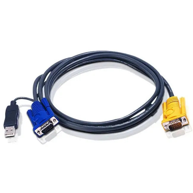 ATEN 2L5203UP Intelligent KVM Cable for PS/2 to USB Computer Connections
