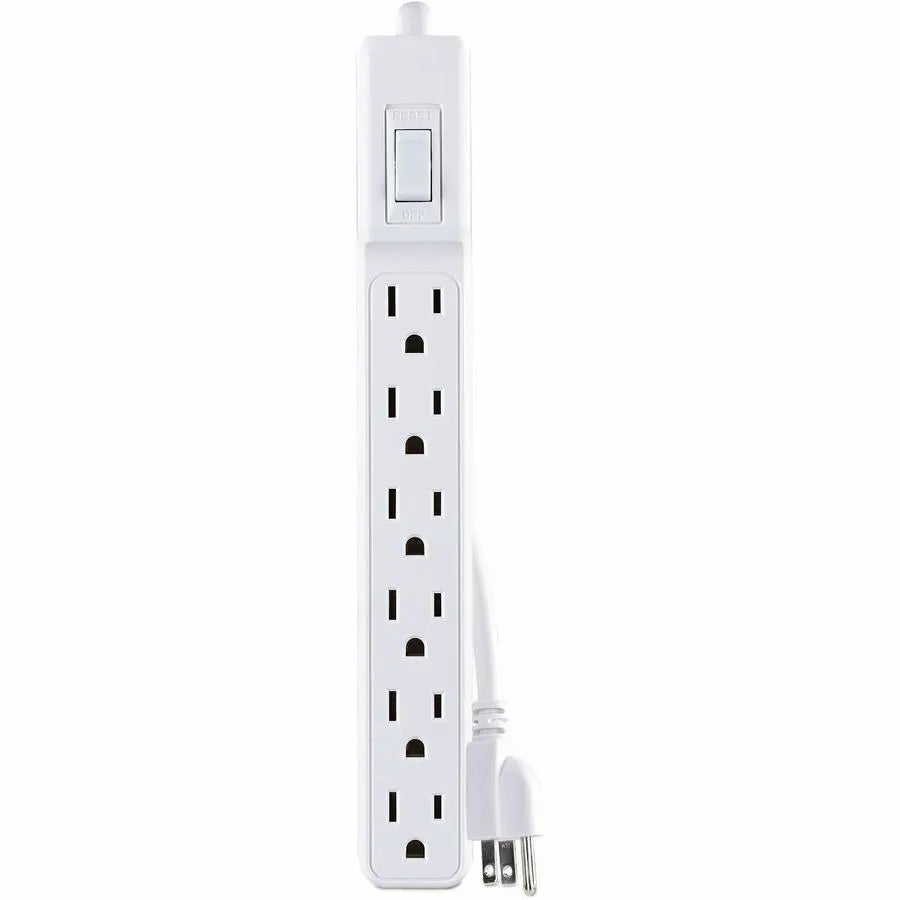 CyberPower MP1044NN Power Strip Twin Pack - 6 Outlets, 2 ft Cord, White, Grounded Surge Protector