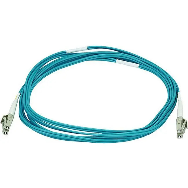 Monoprice 10Gb Fiber Optic Cable, LC/LC, Multi Mode, Duplex - 3 Meter, Aqua