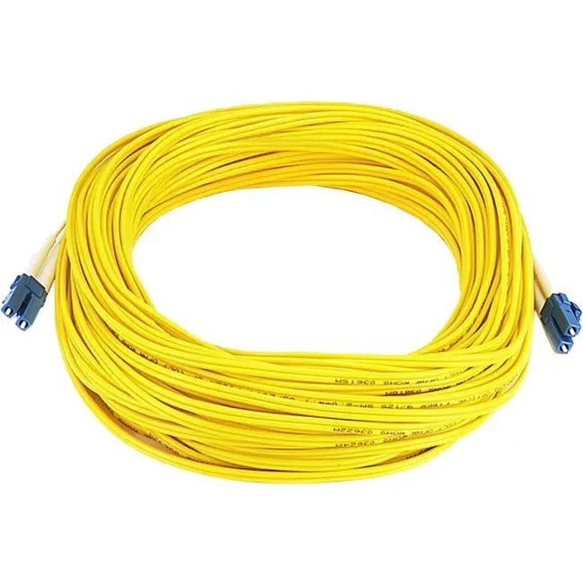Monoprice Fiber Optic Cable LC/LC Single Mode Duplex 25 ft Yellow