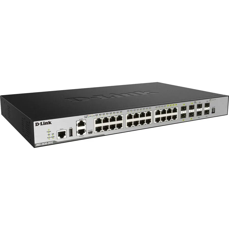 D-Link DGS-3630-28TC Layer 3 Stackable Managed Gigabit Switch with 4 10GbE Ports